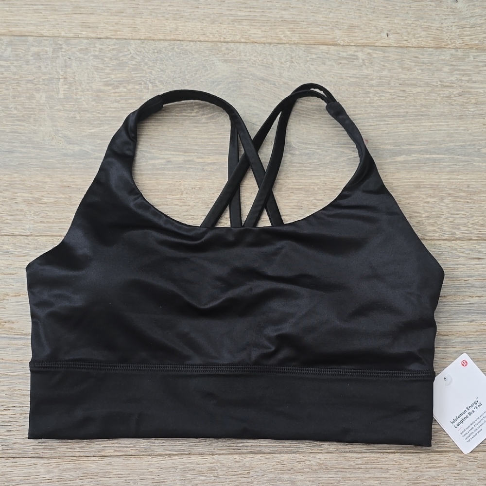 NEW Lululemon Energy longline Bra Foil Size 8